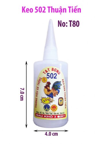 Keo Dán 502 Tròn T80 Con Gà